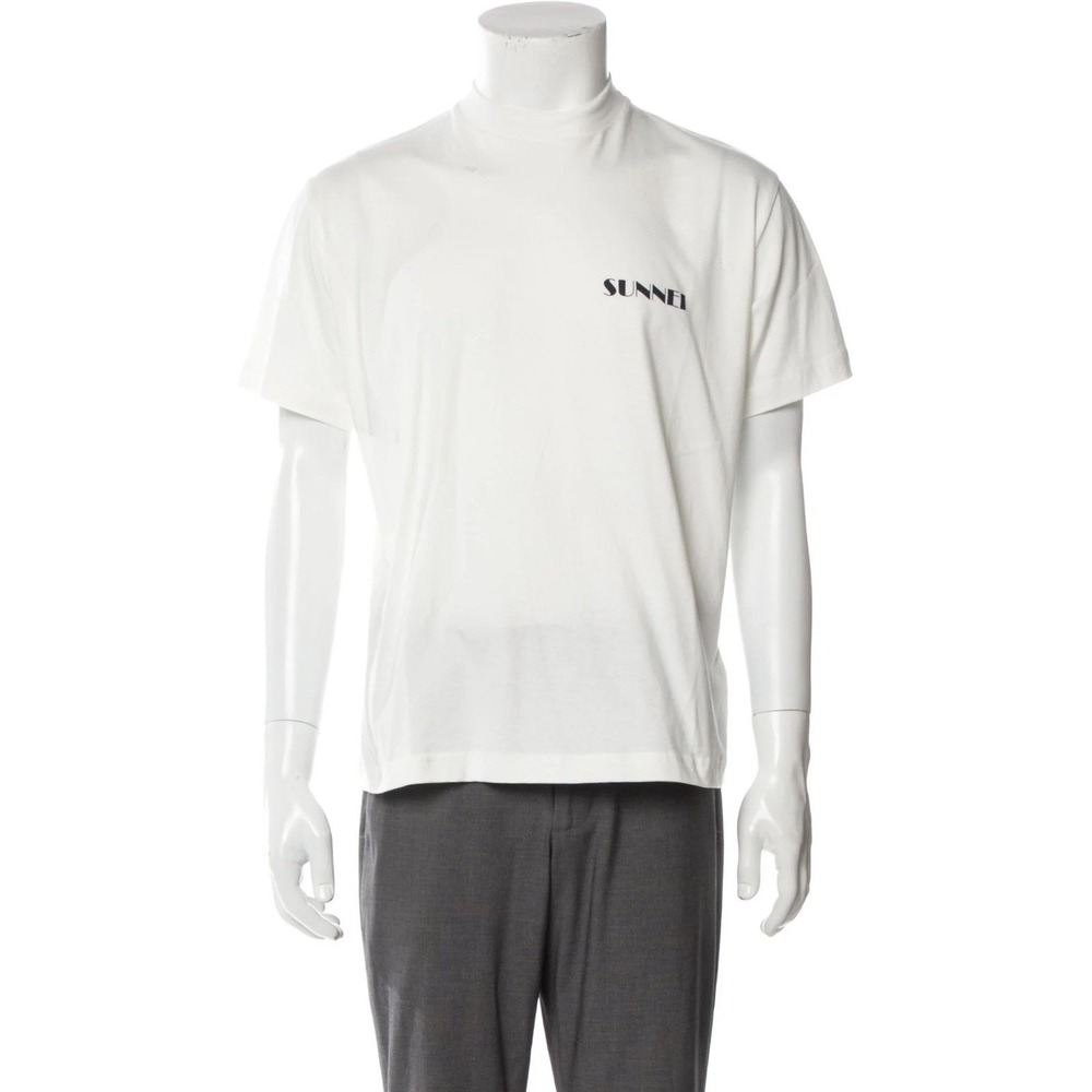 Sunnei Men's White Graphic‎ Cotton Made In Italy Size Xxs Casual Fashion